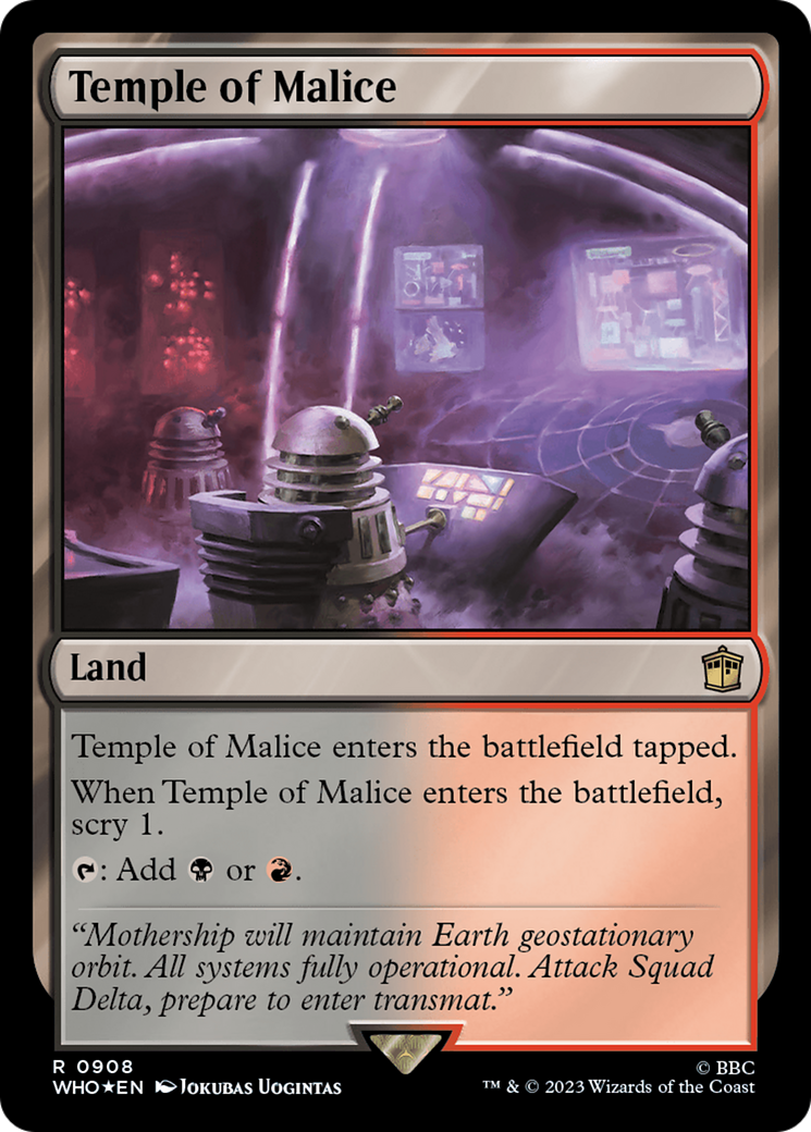 Temple of Malice (Surge Foil) [Doctor Who] | Webway Games