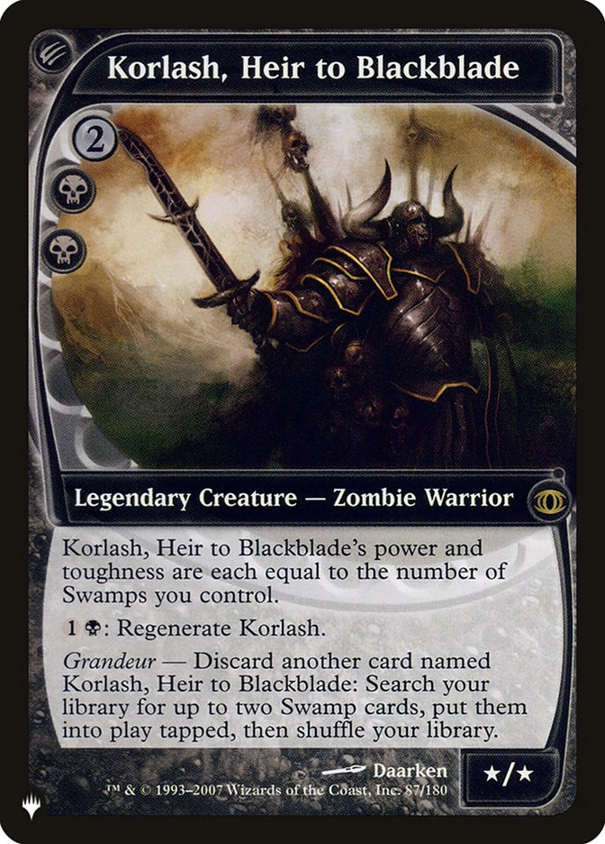 Korlash, Heir to Blackblade [The List] | Webway Games