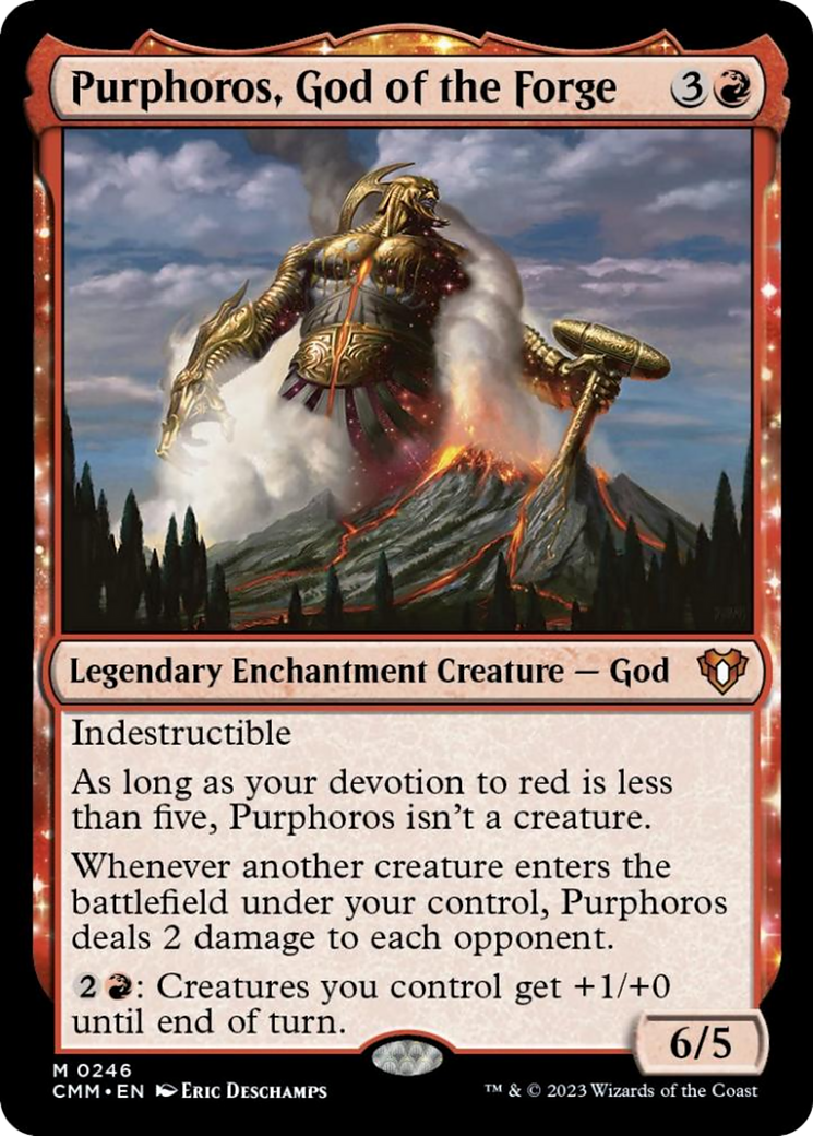 Purphoros, God of the Forge [Commander Masters] | Webway Games