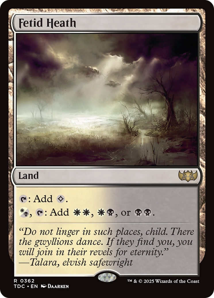 Fetid Heath [Tarkir: Dragonstorm Commander] | Webway Games