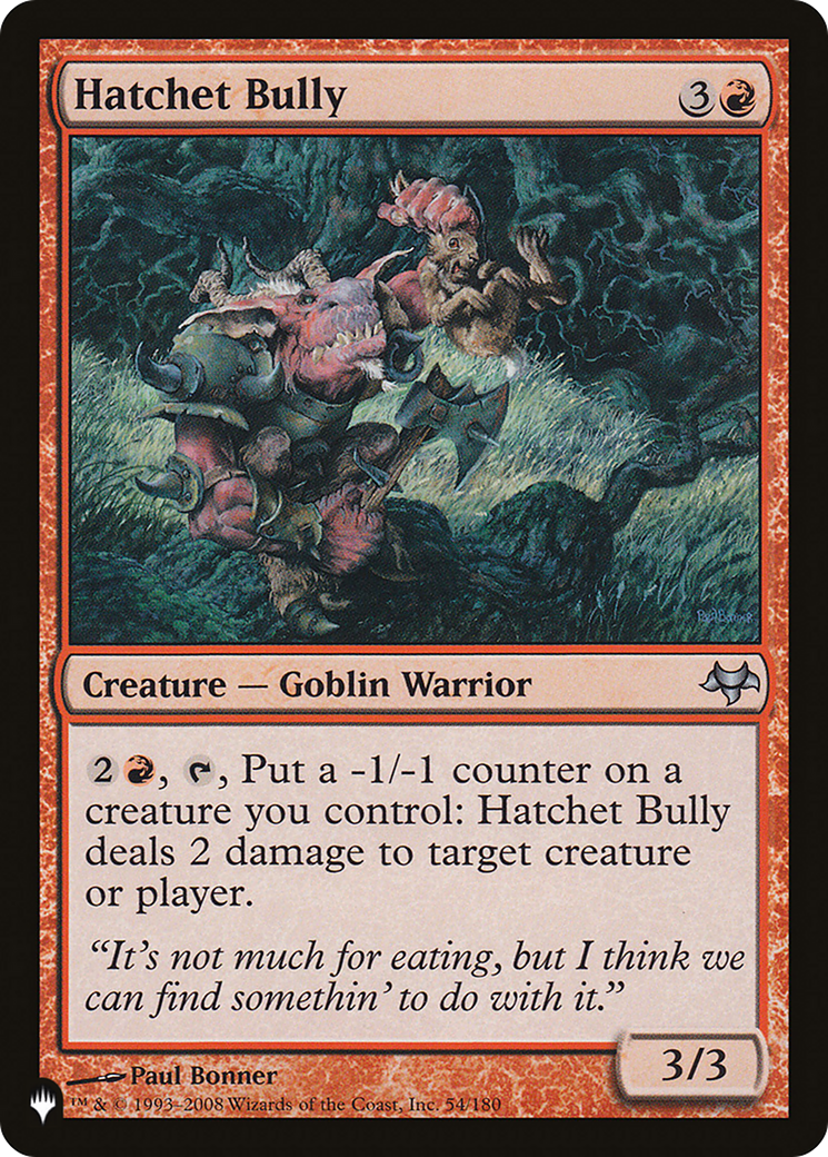 Hatchet Bully [The List] | Webway Games