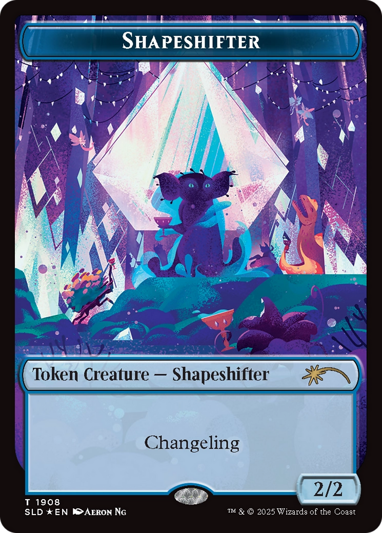 Shapeshifter Token (1908) (Double Rainbow Foil) [Secret Lair Drop Series] | Webway Games