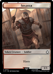 Soldier (010) // Food (012) Double-Sided Token [Fallout Tokens] | Webway Games