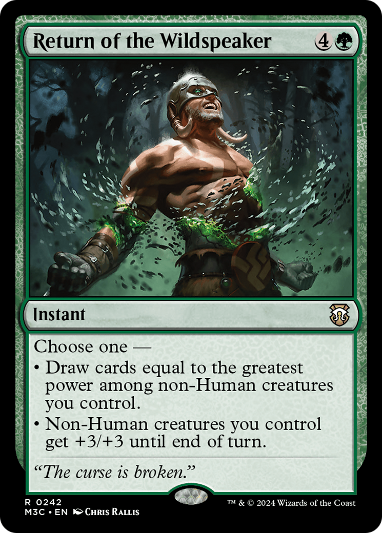 Return of the Wildspeaker (Ripple Foil) [Modern Horizons 3 Commander] | Webway Games