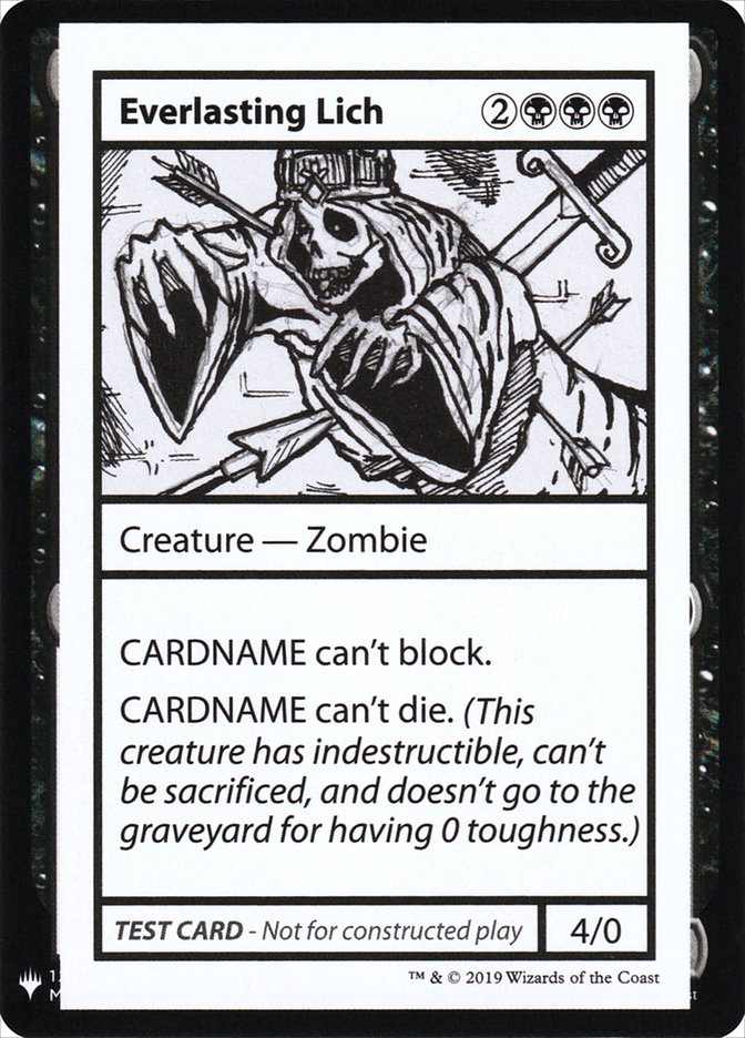 Everlasting Lich [Mystery Booster Playtest Cards] | Webway Games