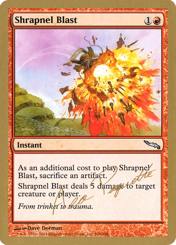 Shrapnel Blast (Aeo Paquette) [World Championship Decks 2004] | Webway Games