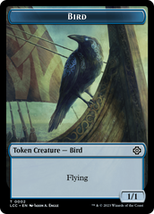 Bird // Merfolk (0003) Double-Sided Token [The Lost Caverns of Ixalan Commander Tokens] | Webway Games