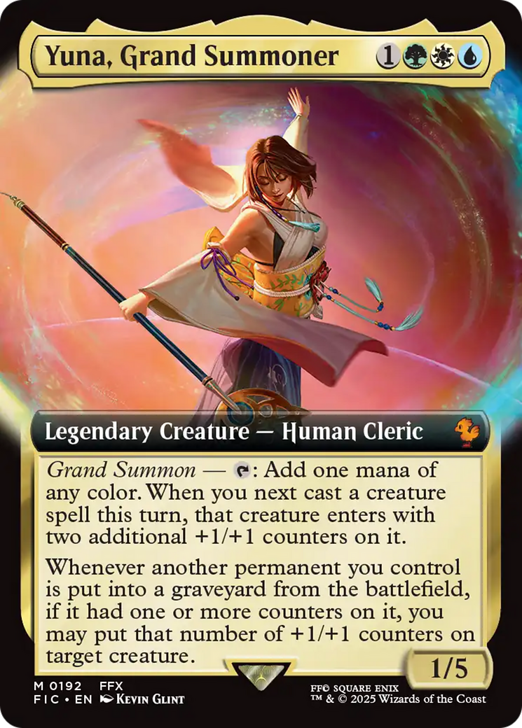 Yuna, Grand Summoner (Extended Art) [FINAL FANTASY Commander] | Webway Games