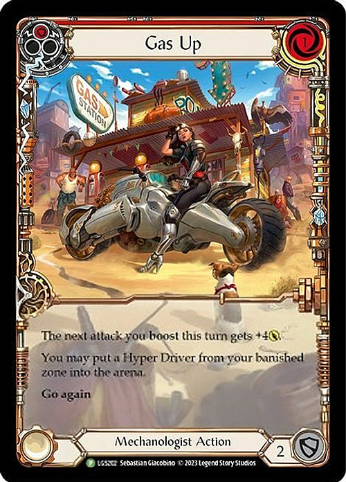 Gas Up (Red) [LGS202] (Promo)  Rainbow Foil | Webway Games