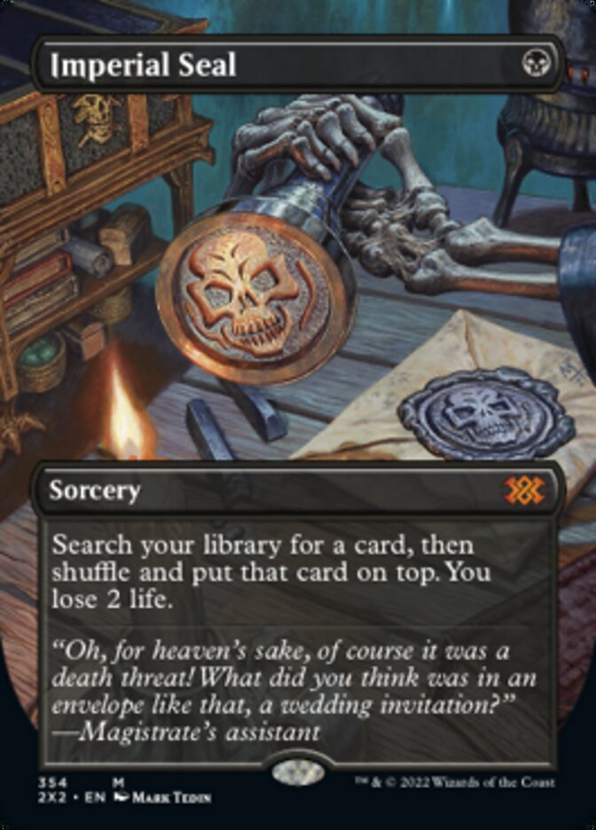 Imperial Seal (Borderless Alternate Art) [Double Masters 2022] | Webway Games