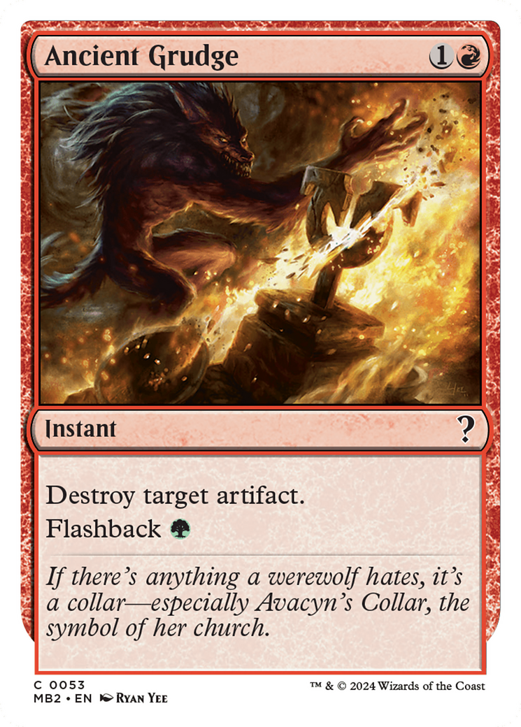 Ancient Grudge (White Border) [Mystery Booster 2] | Webway Games