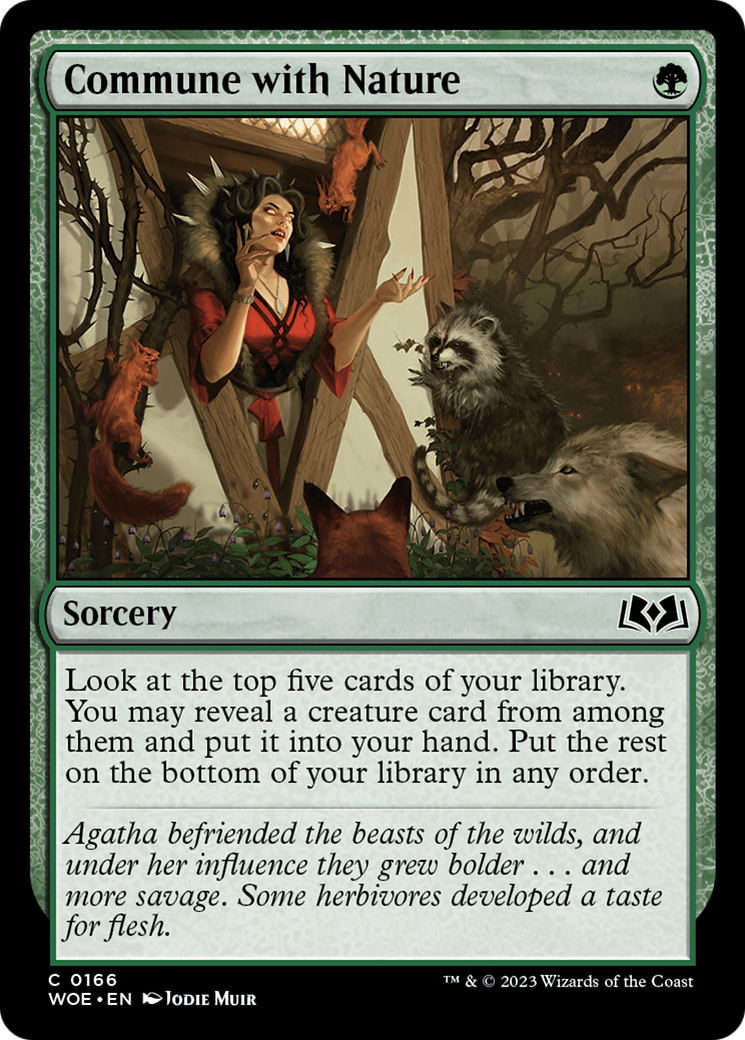 Commune with Nature [Wilds of Eldraine] | Webway Games