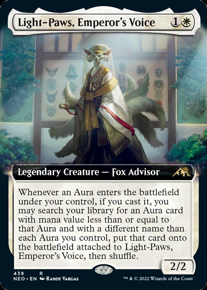 Light-Paws, Emperor's Voice (Extended Art) [Kamigawa: Neon Dynasty] | Webway Games