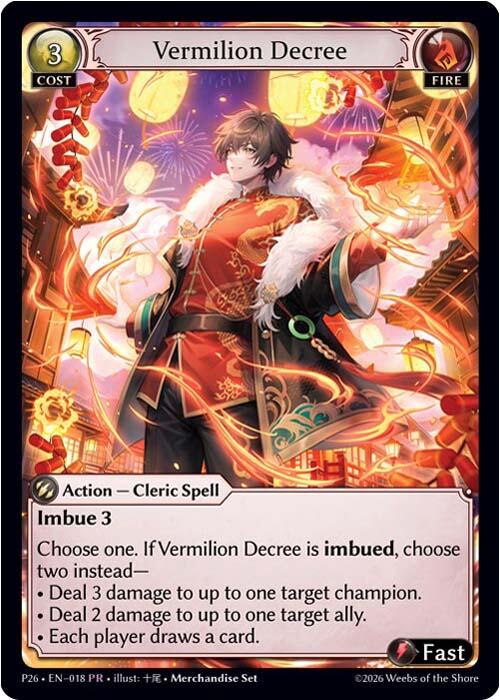 Vermilion Decree (18) [Promotional Cards] | Webway Games