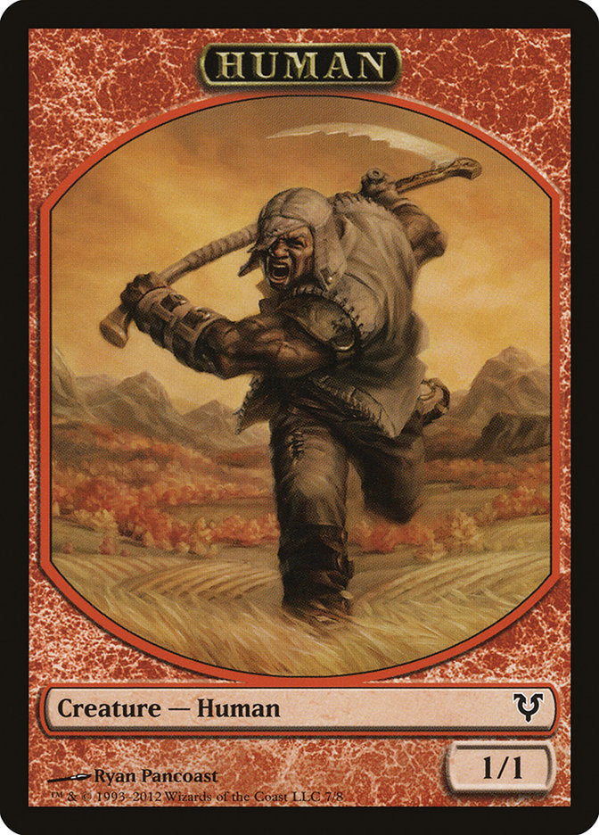 Human Token (7/8) [Avacyn Restored Tokens] | Webway Games