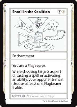 Enroll in the Coalition (2021 Edition) [Mystery Booster Playtest Cards] | Webway Games