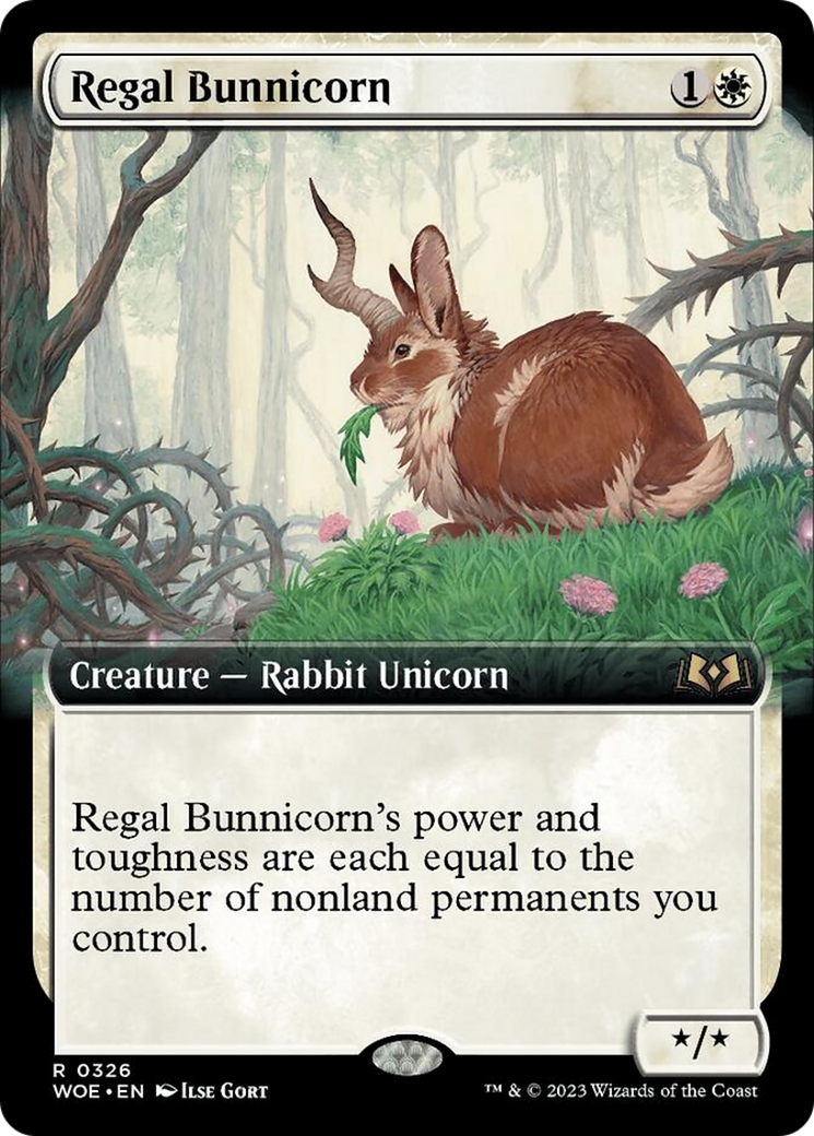 Regal Bunnicorn (Extended Art) [Wilds of Eldraine] | Webway Games