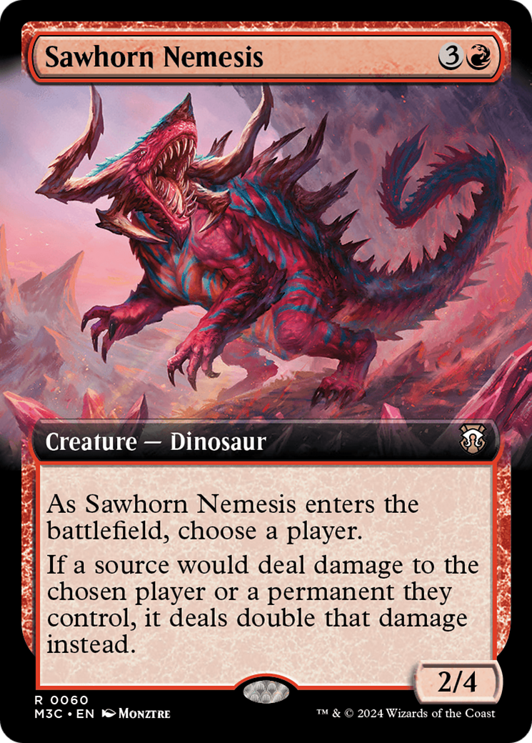 Sawhorn Nemesis (Extended Art) [Modern Horizons 3 Commander] | Webway Games