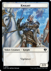Spirit (0039) // Knight Double-Sided Token [Commander Masters Tokens] | Webway Games
