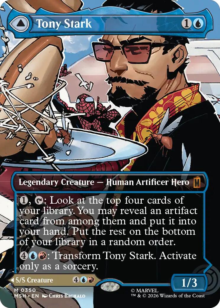Tony Stark (Borderless) (0350) [Marvel Super Heroes] | Webway Games