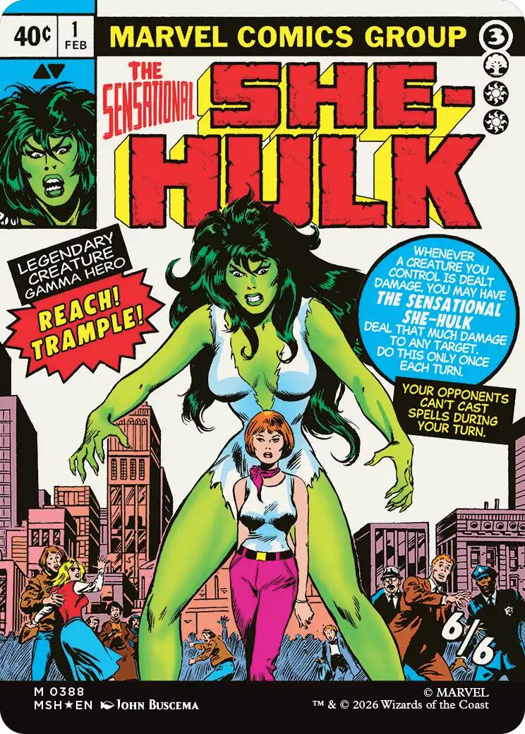 Jennifer Walters // The Sensational She-Hulk (Borderless) (0388) [Marvel Super Heroes] | Webway Games