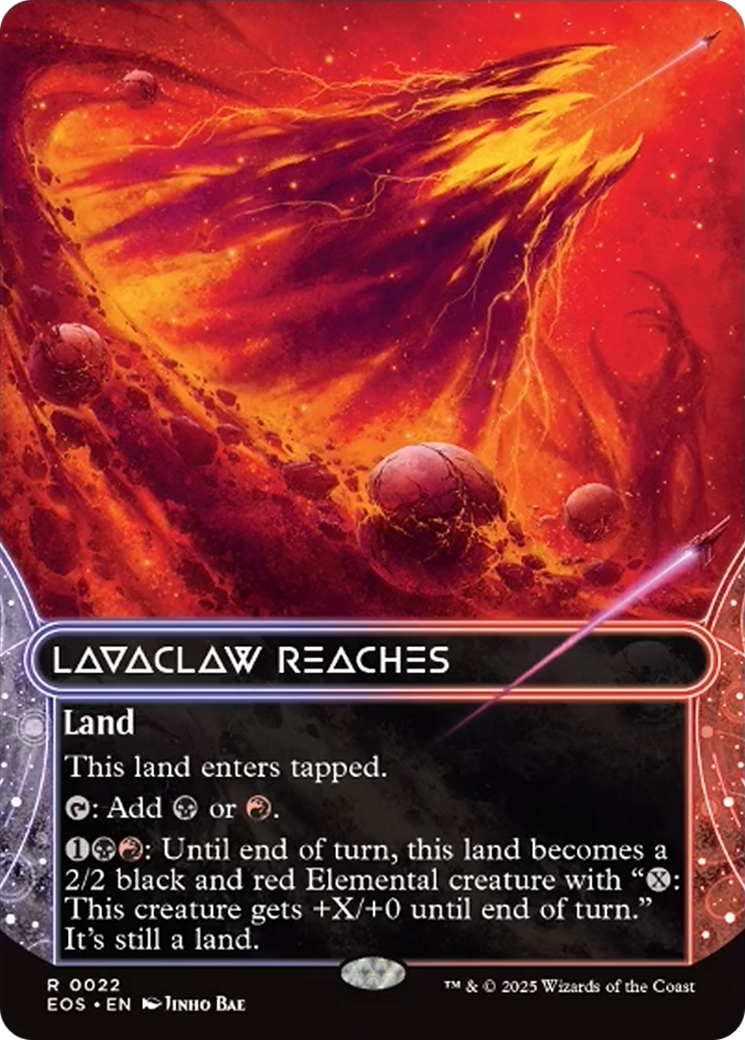 Lavaclaw Reaches (0022) (Borderless) [Edge of Eternities: Stellar Sights] | Webway Games
