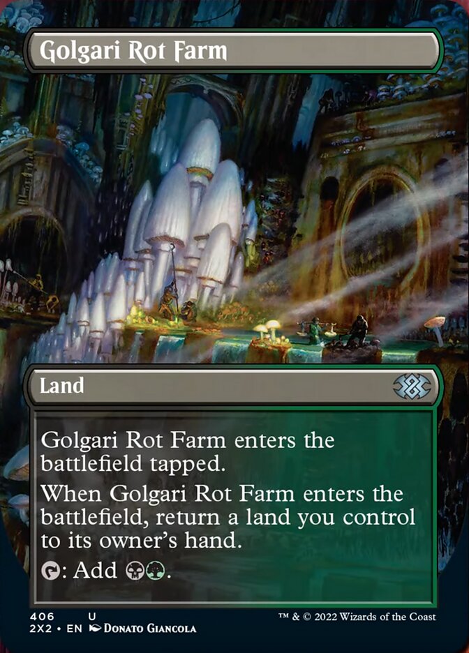 Golgari Rot Farm (Borderless Alternate Art) [Double Masters 2022] | Webway Games