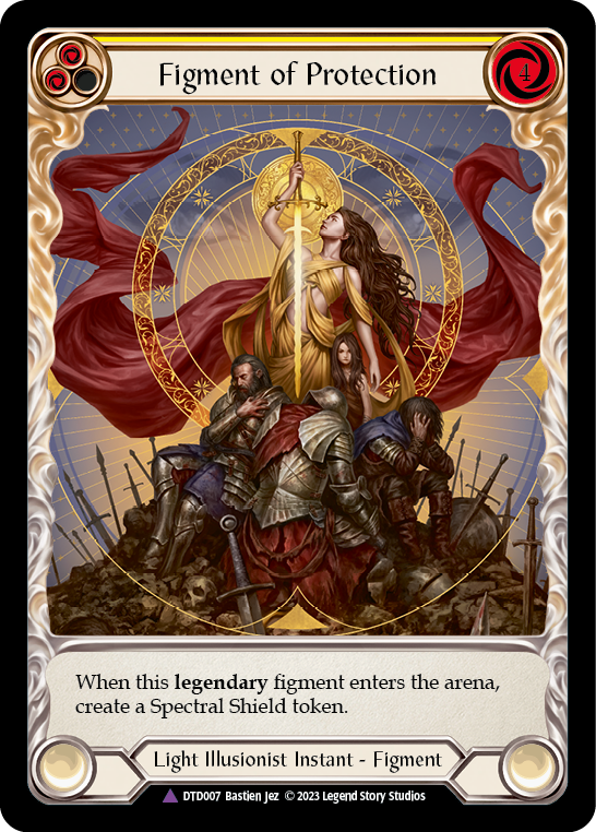 Figment of Protection // Aegis, Archangel of Protection (Marvel) [DTD007] (Dusk Till Dawn)  Cold Foil | Webway Games