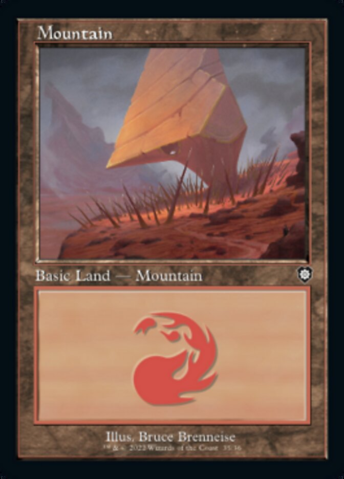 Mountain (035) (Retro) [The Brothers' War Commander] | Webway Games