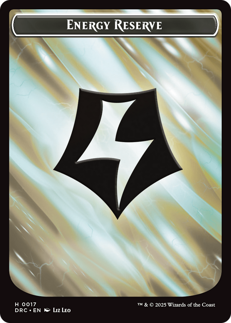 Energy Reserve // Energy Reserve Double-Sided Token [Aetherdrift Tokens] | Webway Games