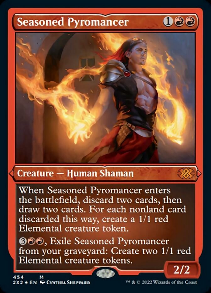 Seasoned Pyromancer (Foil Etched) [Double Masters 2022] | Webway Games