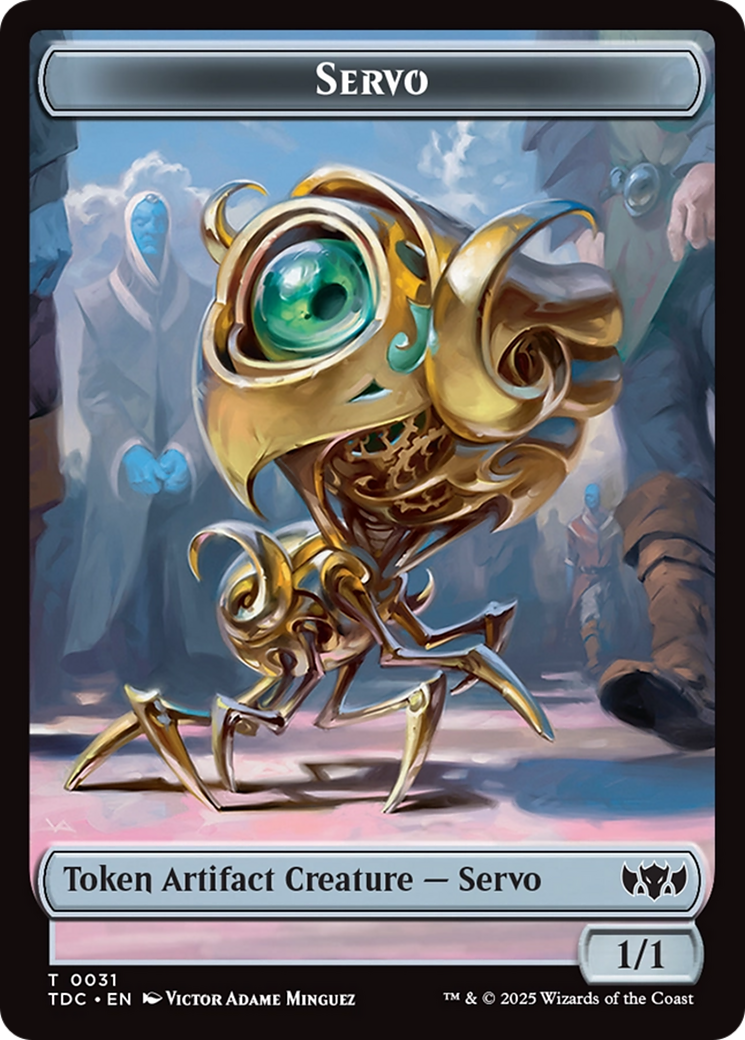 Servo // Warrior Double-Sided Token [Tarkir: Dragonstorm Commander Tokens] | Webway Games