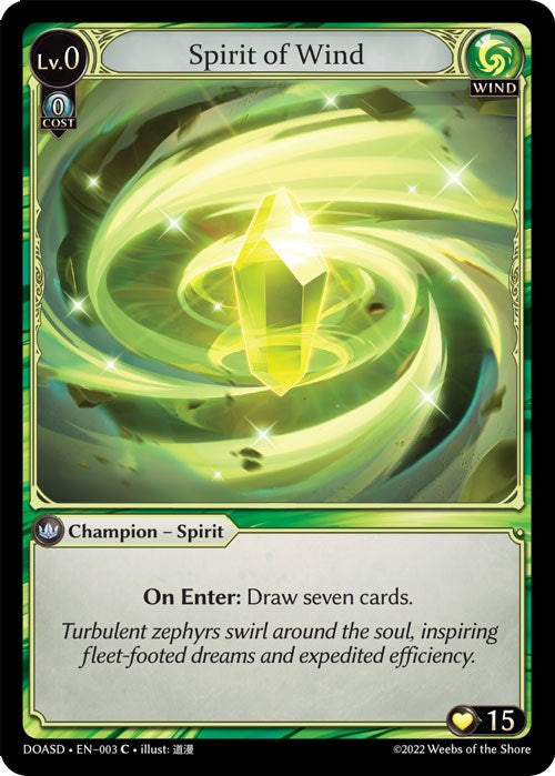 Spirit of Wind (003) [Dawn of Ashes: Starter Decks] | Webway Games