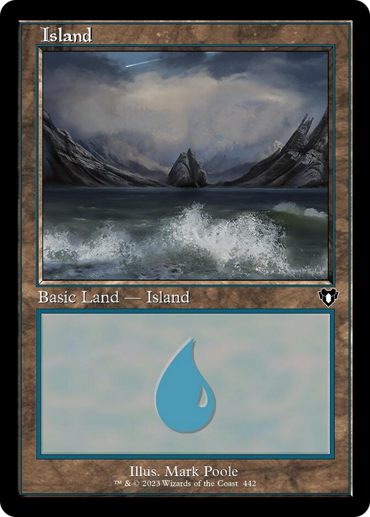 Island (442) (Retro) [Commander Masters] | Webway Games