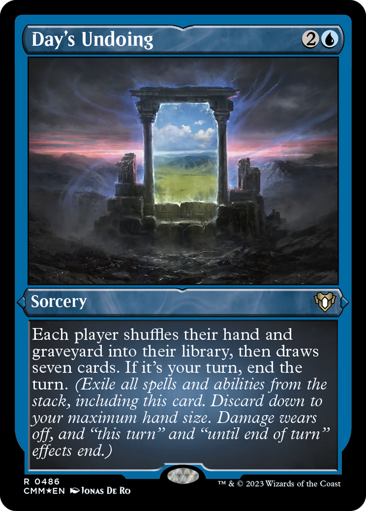 Day's Undoing (Foil Etched) [Commander Masters] | Webway Games
