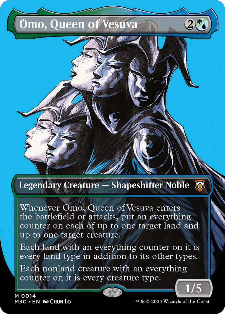 Omo, Queen of Vesuva (Borderless) [Modern Horizons 3 Commander] | Webway Games