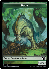 Thopter // Beast Double-Sided Token [March of the Machine Commander Tokens] | Webway Games