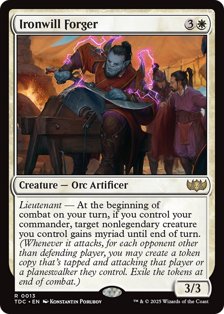 Ironwill Forger [Tarkir: Dragonstorm Commander] | Webway Games