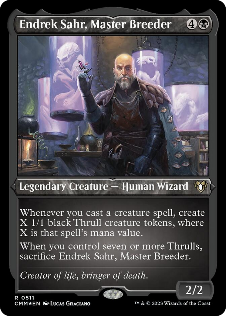 Endrek Sahr, Master Breeder (Foil Etched) [Commander Masters] | Webway Games