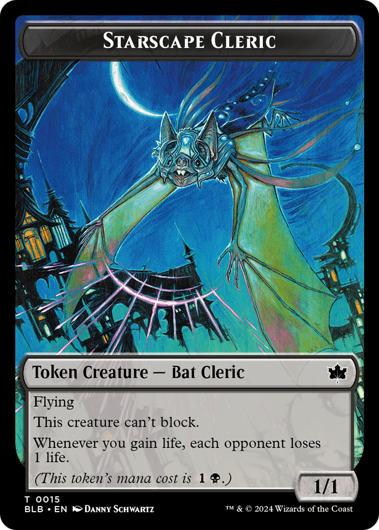 Cragflame // Starscape Cleric Double-Sided Token [Bloomburrow Tokens] | Webway Games