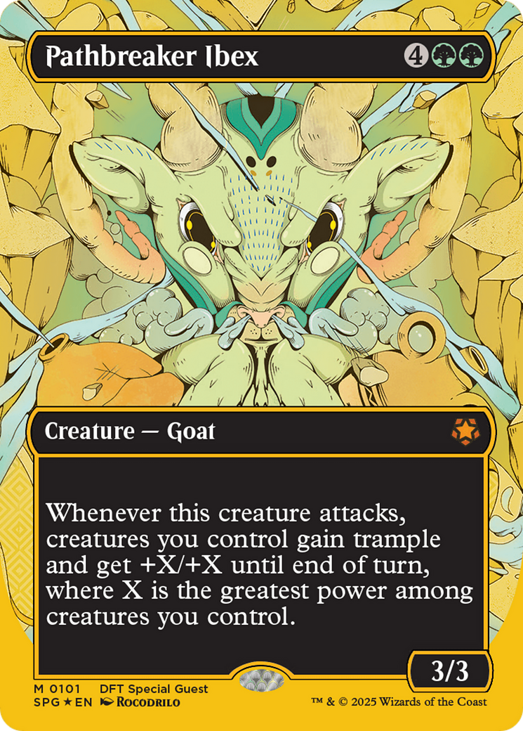 Pathbreaker Ibex (Borderless) (First-Place Foil) [Aetherdrift Special Guests] | Webway Games