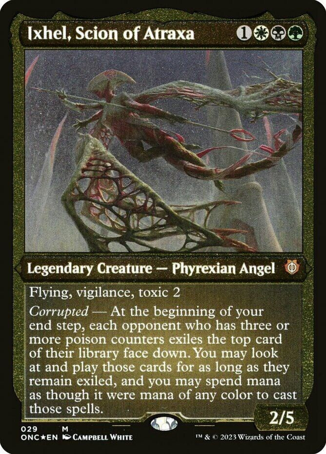 Ixhel, Scion of Atraxa (Foil Etched) (Display Commander) [Phyrexia: All Will Be One Commander] | Webway Games