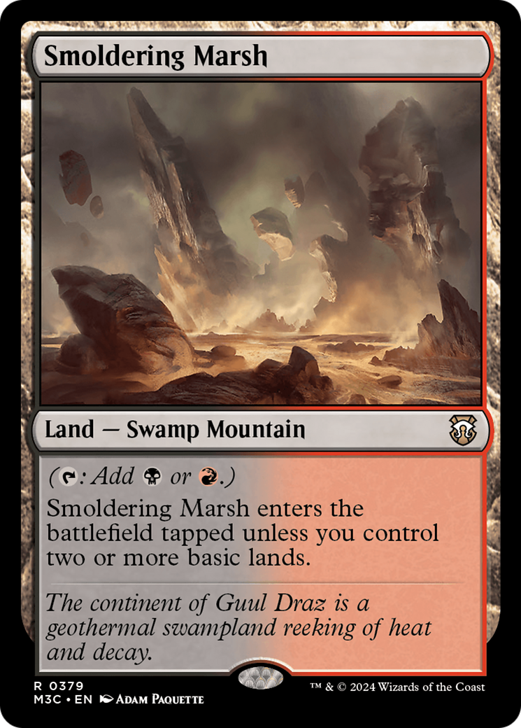Smoldering Marsh [Modern Horizons 3 Commander] | Webway Games