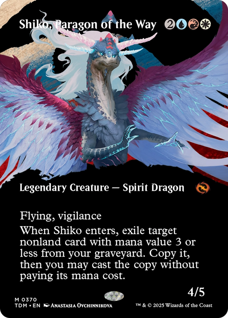 Shiko, Paragon of the Way (Borderless) [Tarkir: Dragonstorm] | Webway Games