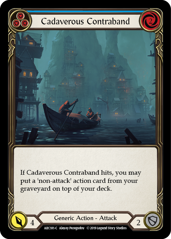 Cadaverous Contraband (Blue) [ARC181-C] (Arcane Rising)  1st Edition Normal | Webway Games