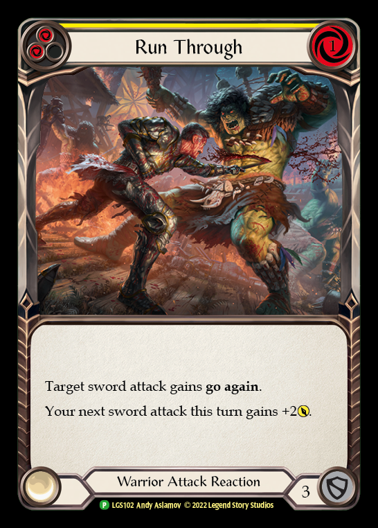 Run Through [LGS102] (Promo)  Rainbow Foil | Webway Games