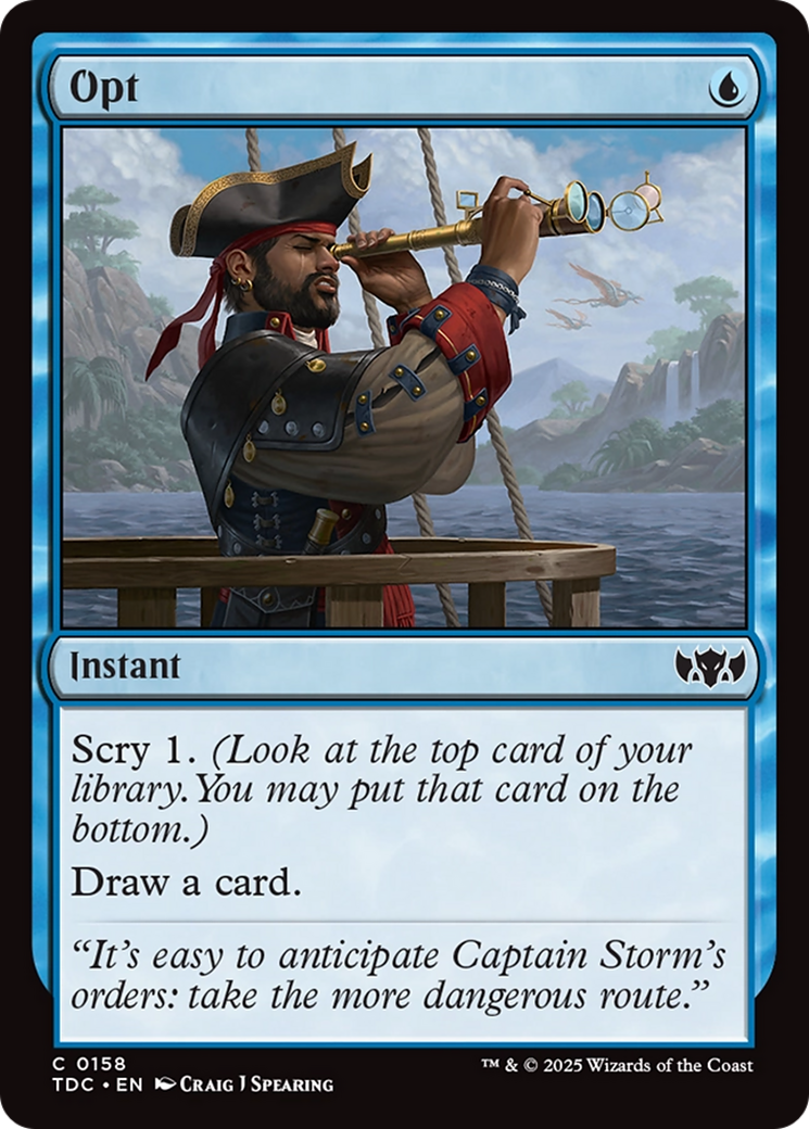 Opt [Tarkir: Dragonstorm Commander] | Webway Games