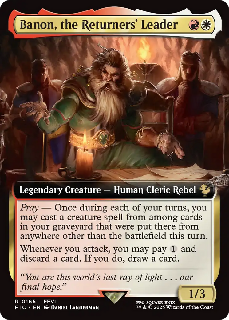 Banon, the Returners' Leader (Extended Art) [FINAL FANTASY Commander] | Webway Games