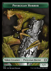 Rebel // Phyrexian Horror (007) Double-Sided Token [Phyrexia: All Will Be One Tokens] | Webway Games