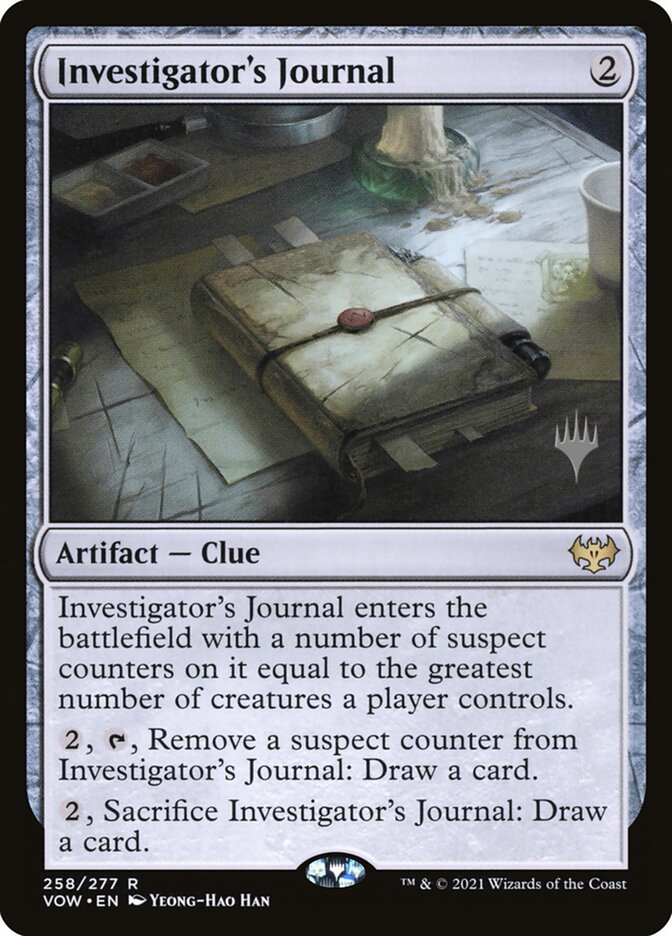 Investigator's Journal (Promo Pack) [Innistrad: Crimson Vow Promos] | Webway Games